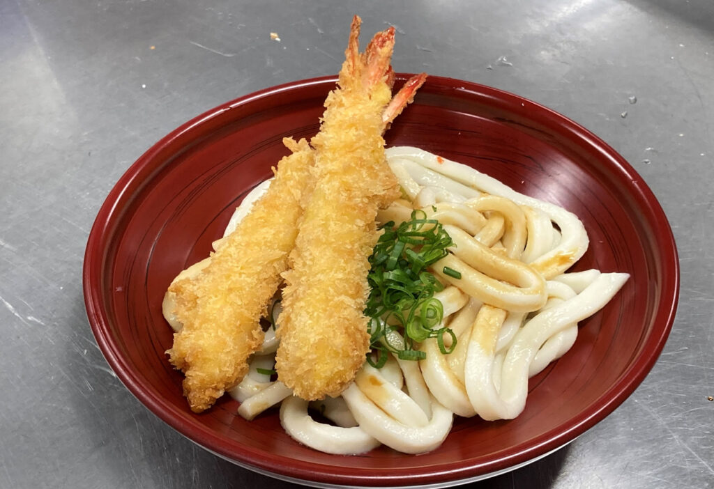 海老フライ 伊勢うどん