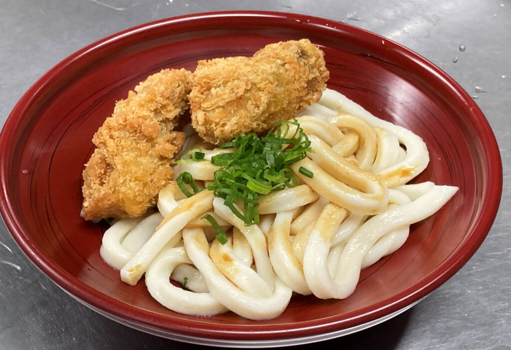 牡蠣フライ 伊勢うどん