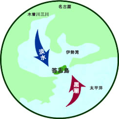 答志島周辺の様子図